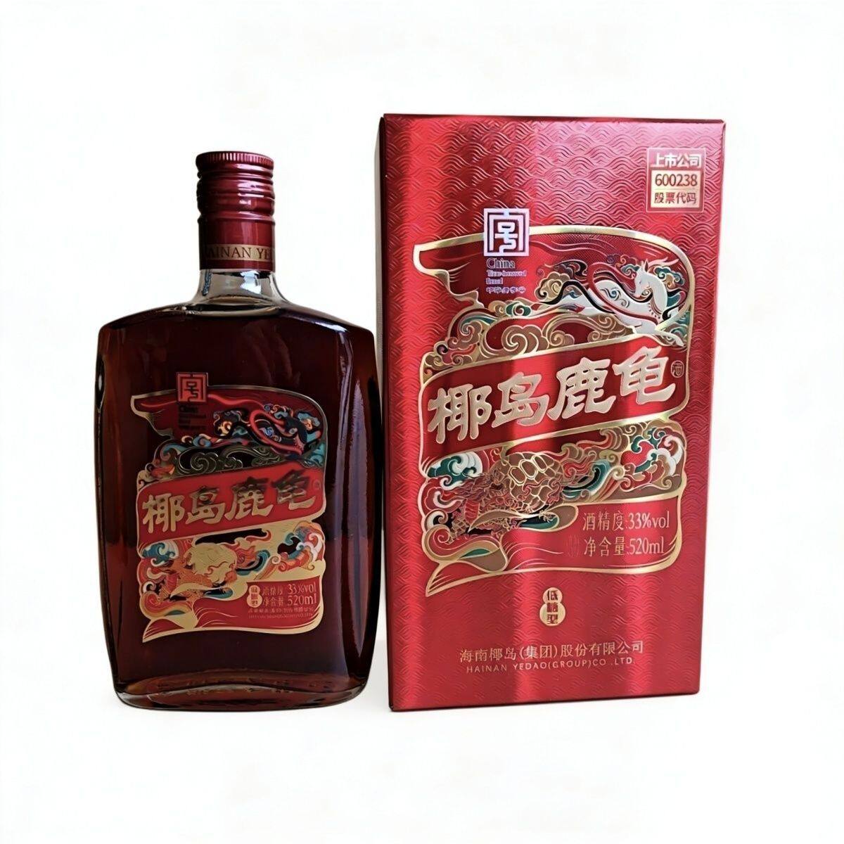 【椰岛鹿龟】椰岛鹿龟酒配制酒33度520ml 12瓶整箱其他酒类